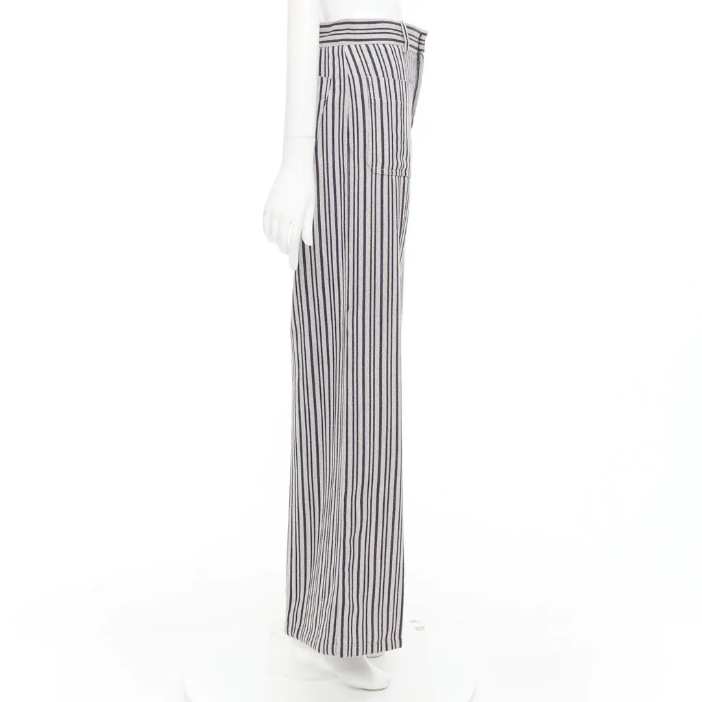 Dior Navy Wool Trouser Navy Wool Very good - Model View