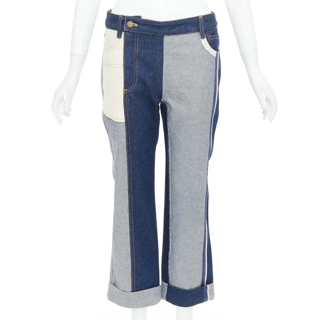 Monse Ecru Denim Jeans Ecru Denim Very good - Front View