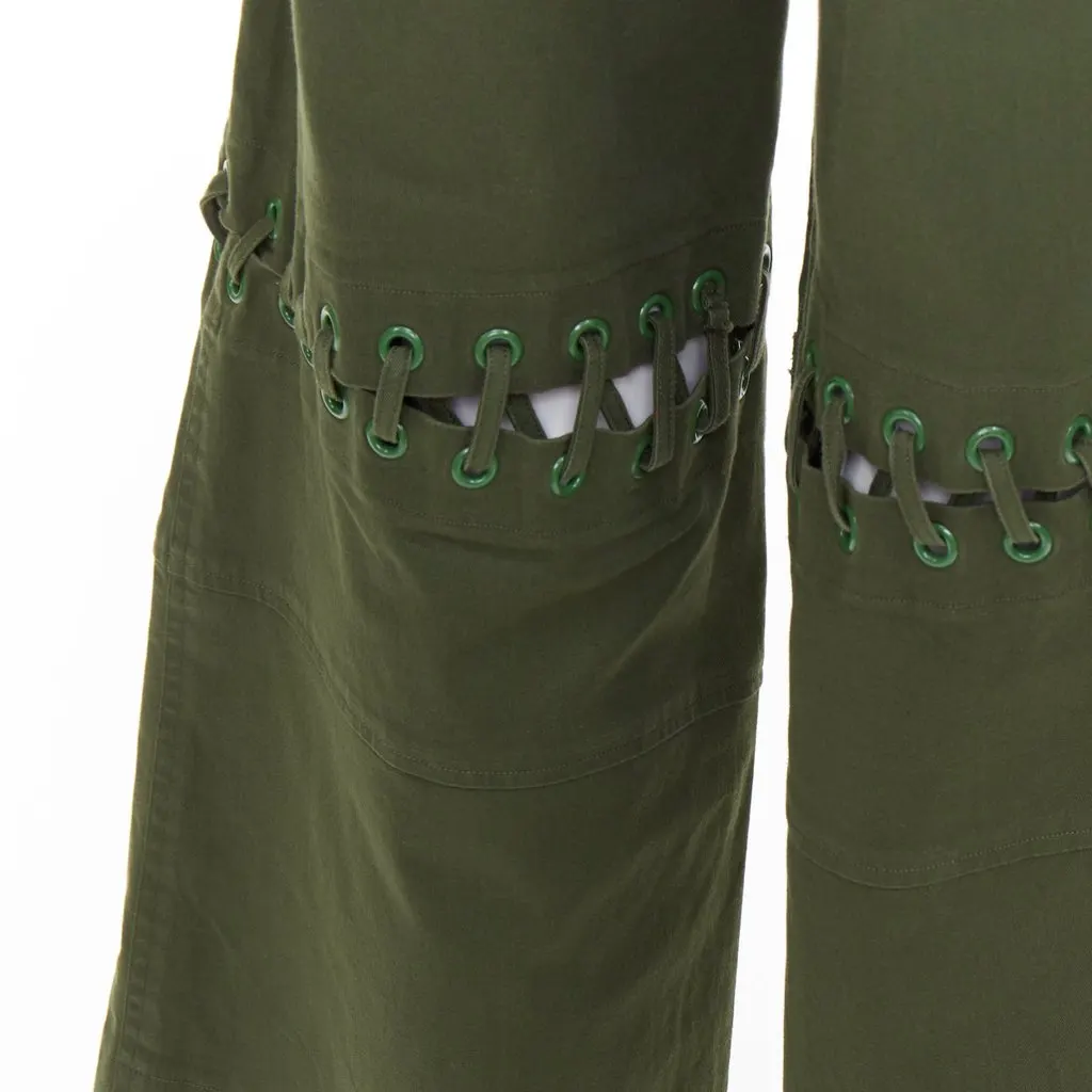 Rosie Assoulin Green Cotton Shorts Green Cotton Very good - Back View