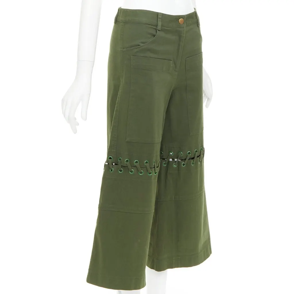 Rosie Assoulin Green Cotton Shorts Green Cotton Very good - Inside View