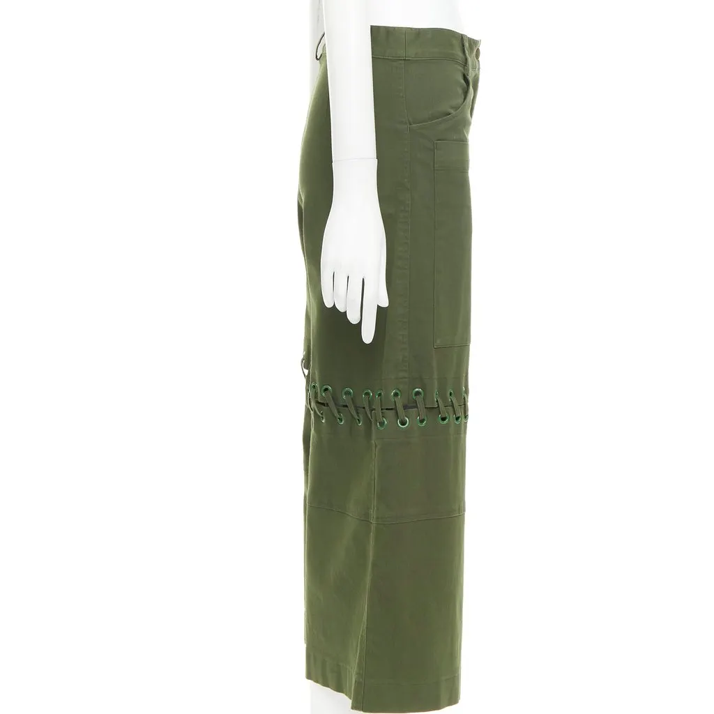 Rosie Assoulin Green Cotton Shorts Green Cotton Very good - Box View
