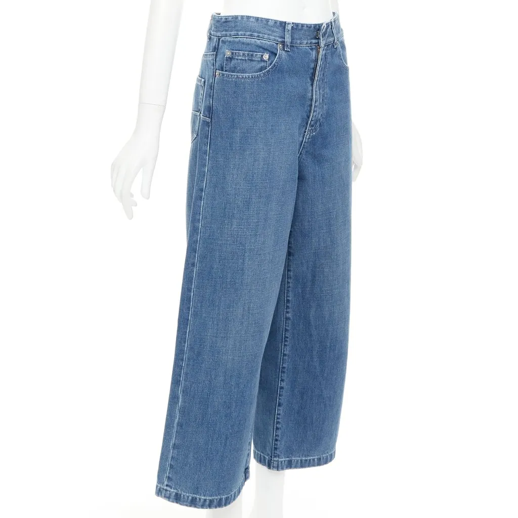Dior Blue Cotton Jeans Blue Cotton Very good - Inside View