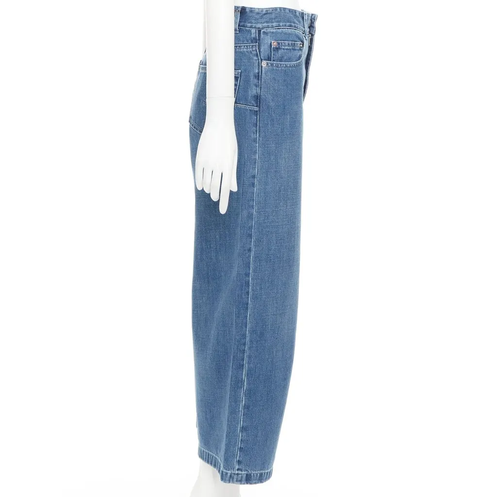 Dior Blue Cotton Jeans Blue Cotton Very good - Model View