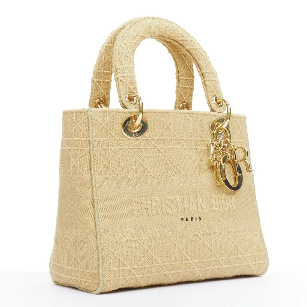 Dior Lady D-Lite Beige Polyester Very good - Inside View