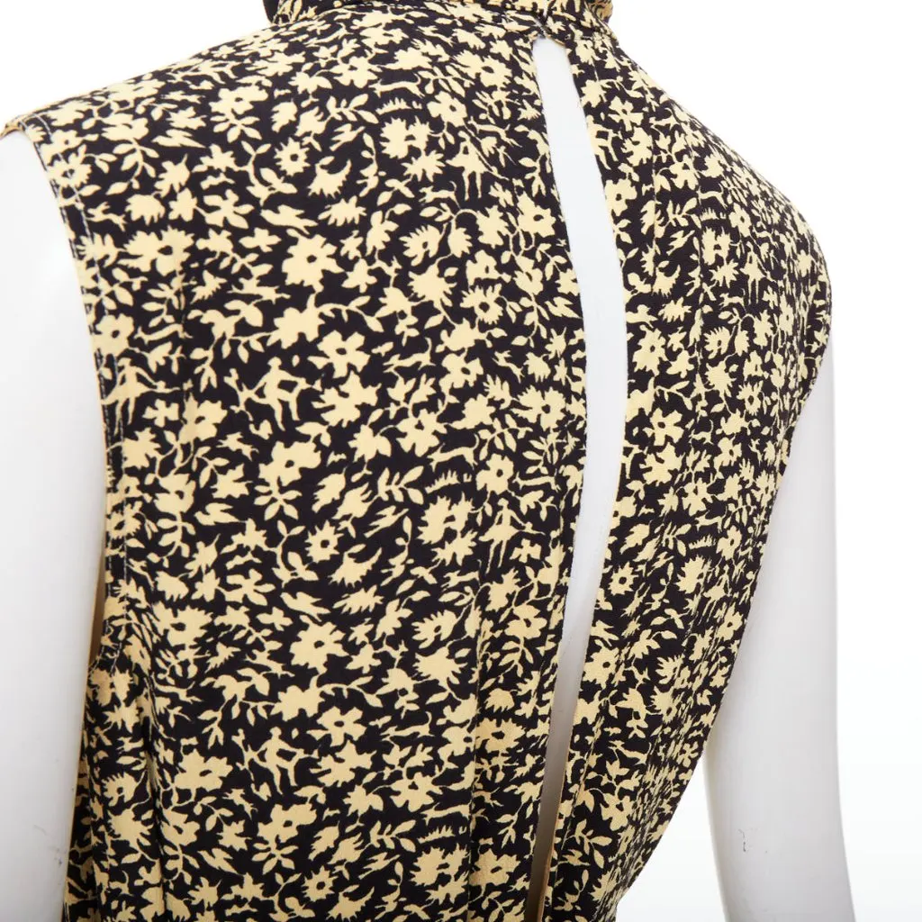 Celine Yellow Viscose Dress Yellow Viscose Very good - Back View