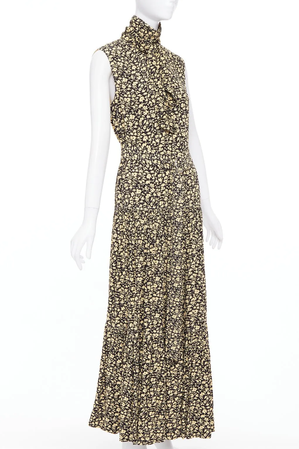 Celine Yellow Viscose Dress Yellow Viscose Very good - Inside View