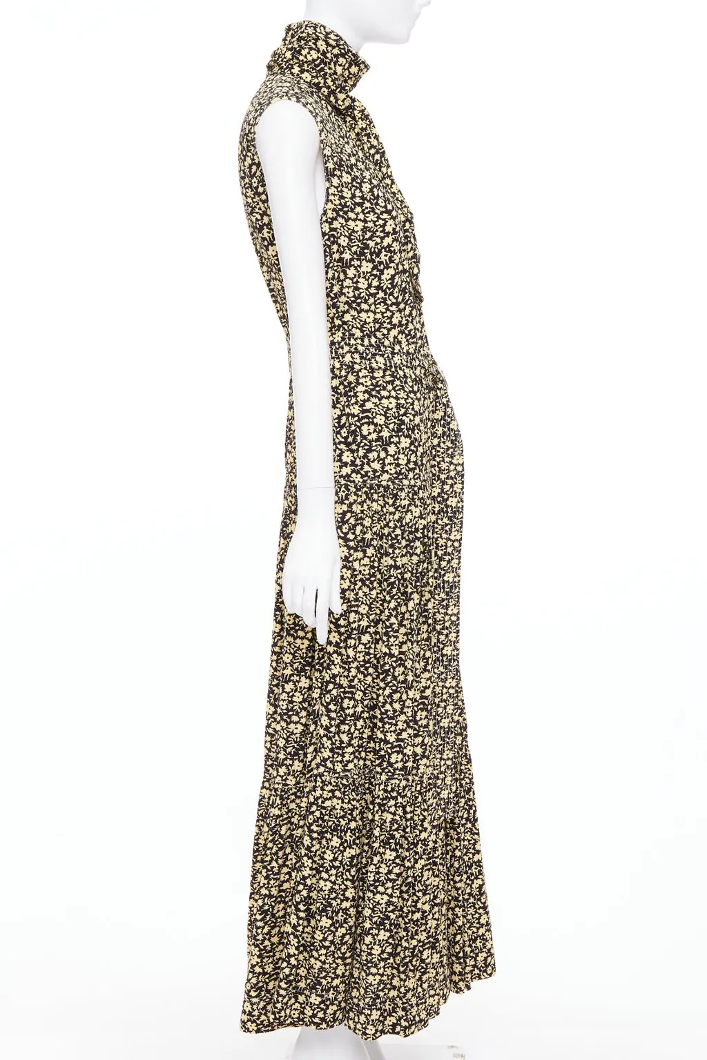 Celine Yellow Viscose Dress Yellow Viscose Very good - Model View