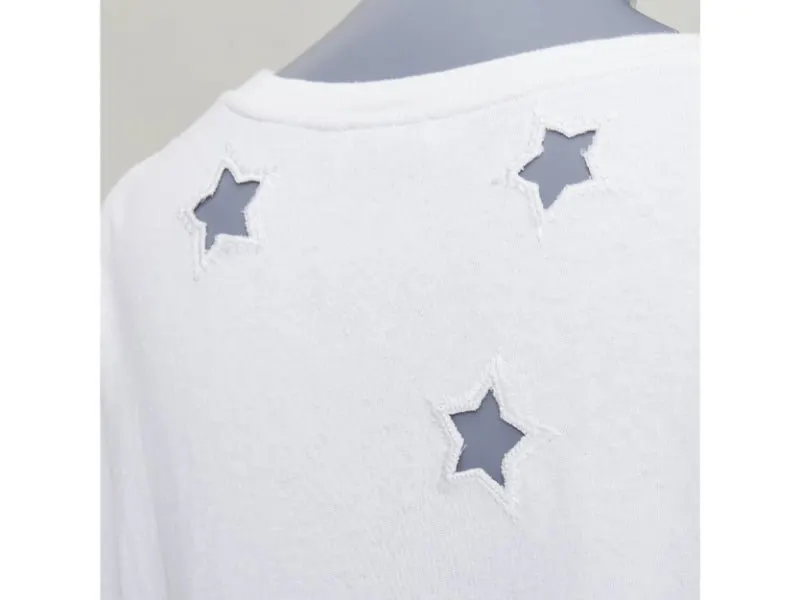 Saint Laurent Ecru Cotton Top Ecru Cotton Fair - Back View