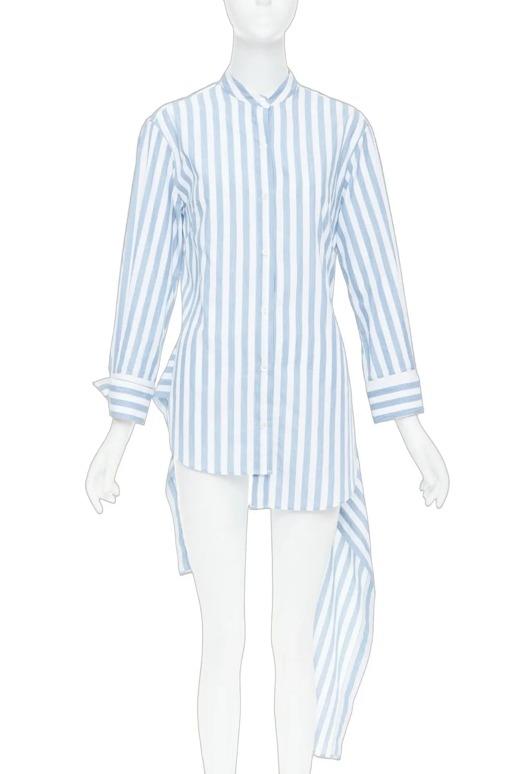 Monse Blue Cotton Top Blue Cotton Fair - Front View