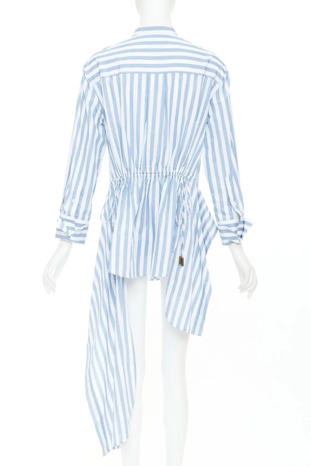 Monse Blue Cotton Top Blue Cotton Fair - Back View