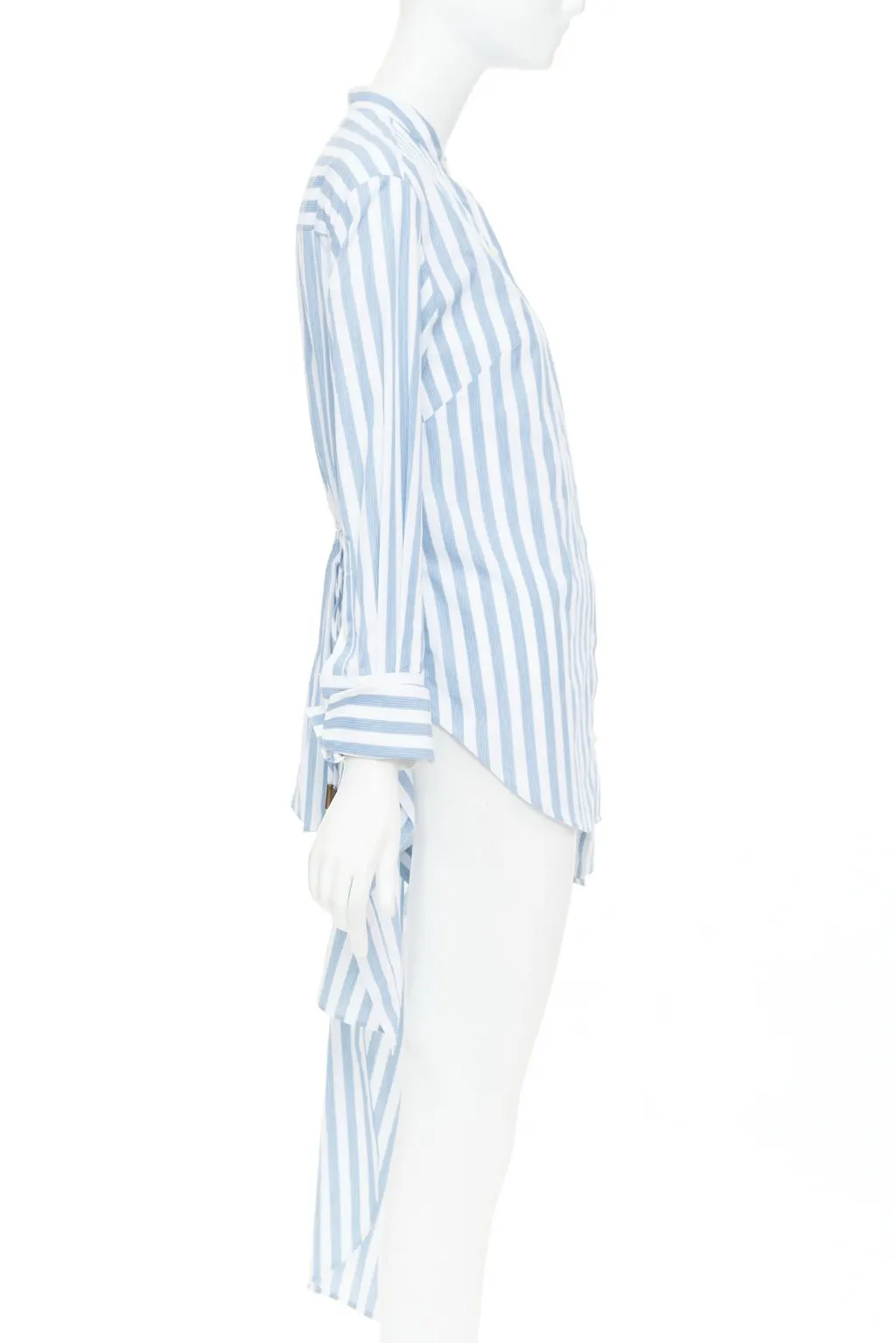 Monse Blue Cotton Top Blue Cotton Fair - Model View