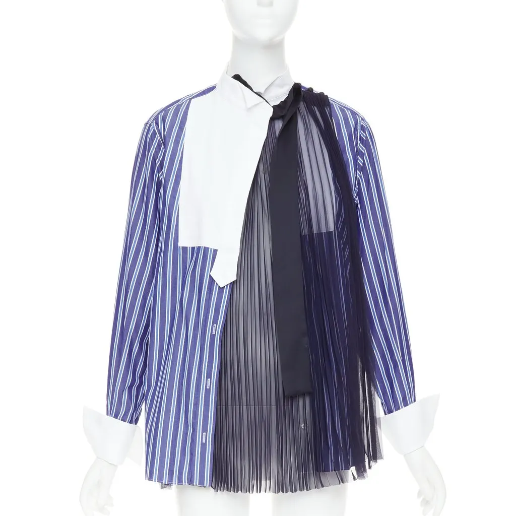 Sacai White Cotton Top White Cotton Good - Front View