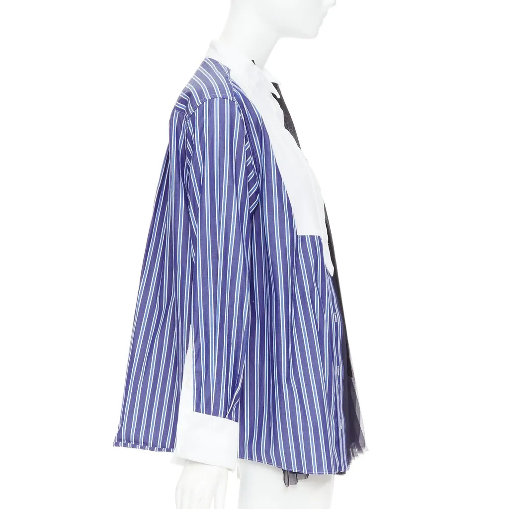 Sacai White Cotton Top White Cotton Good - Model View