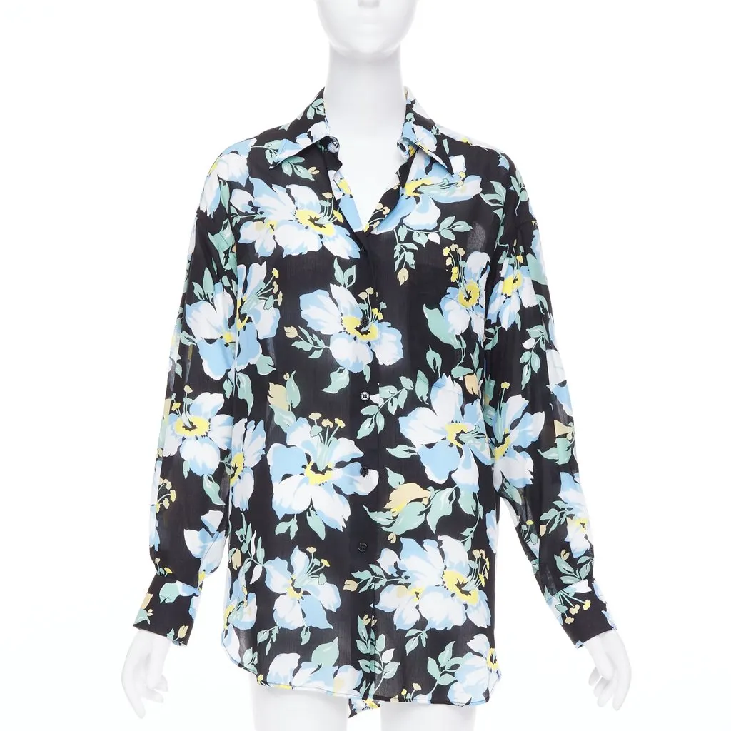 Tom Ford Blue Polyester Top Blue Polyester Good - Front View