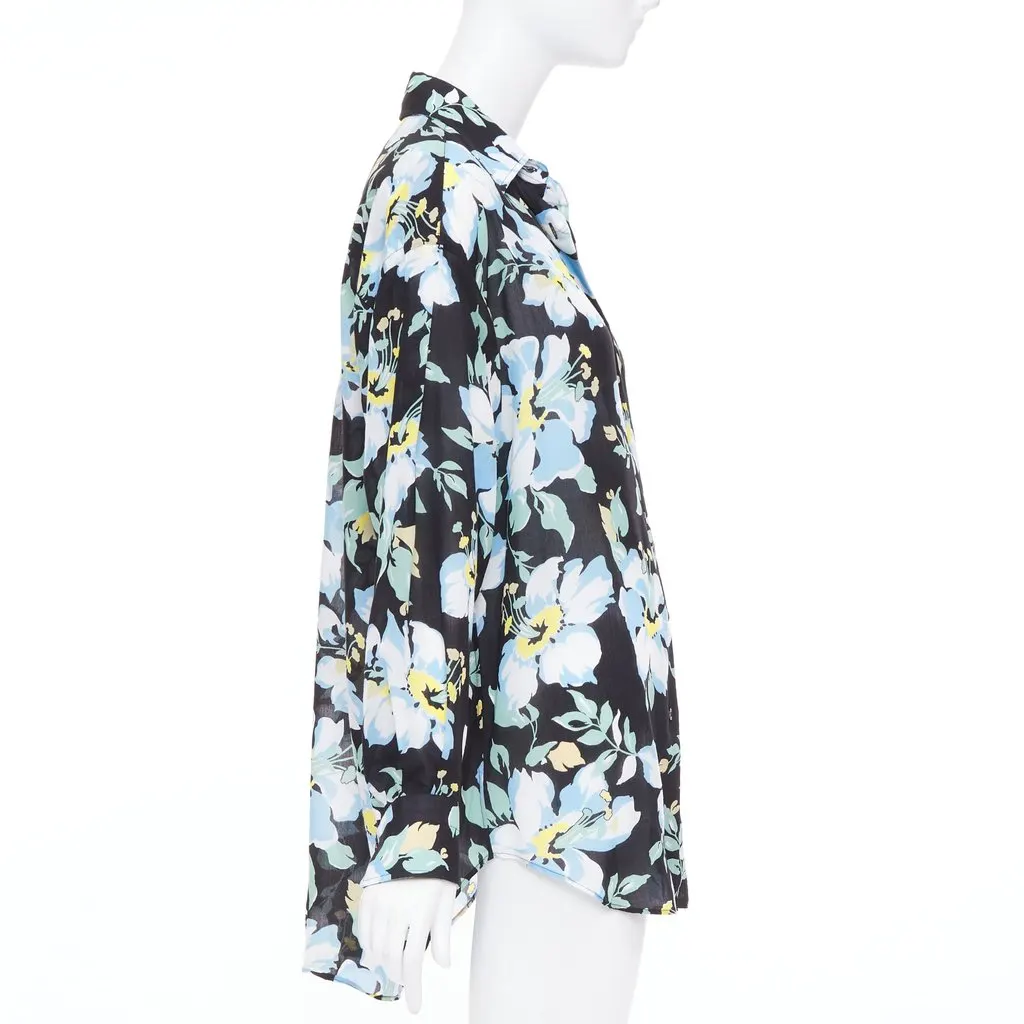 Tom Ford Blue Polyester Top Blue Polyester Good - Model View