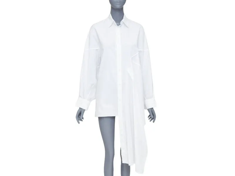 Yohji Yamamoto White Cotton Top White Cotton Very good - Front View