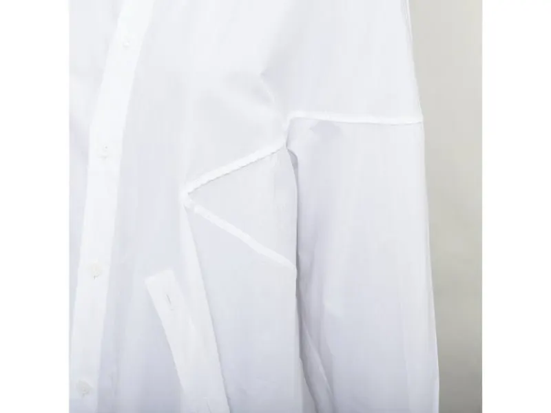 Yohji Yamamoto White Cotton Top White Cotton Very good - Back View