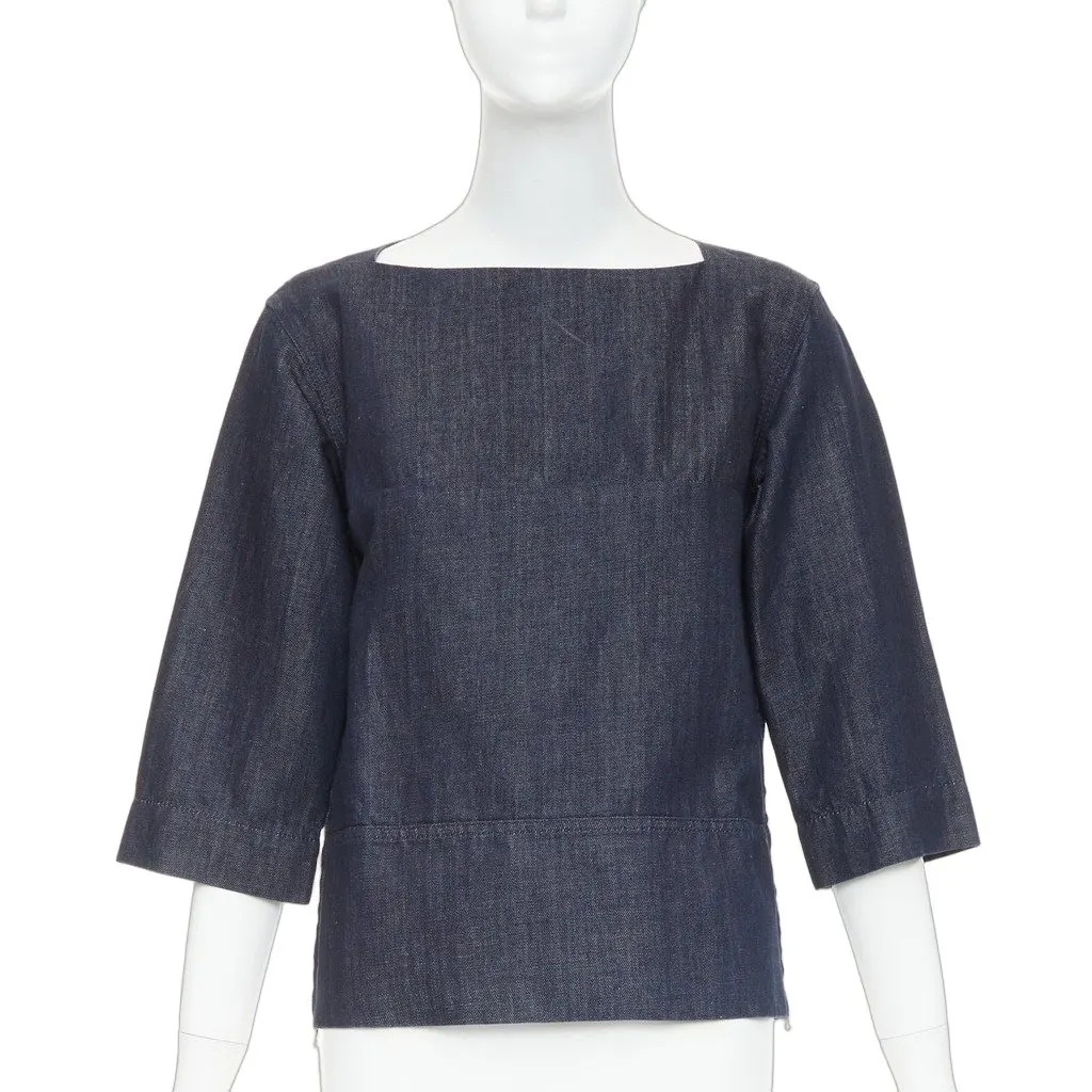 Marni Blue Cotton Top Blue Cotton Very good - Front View