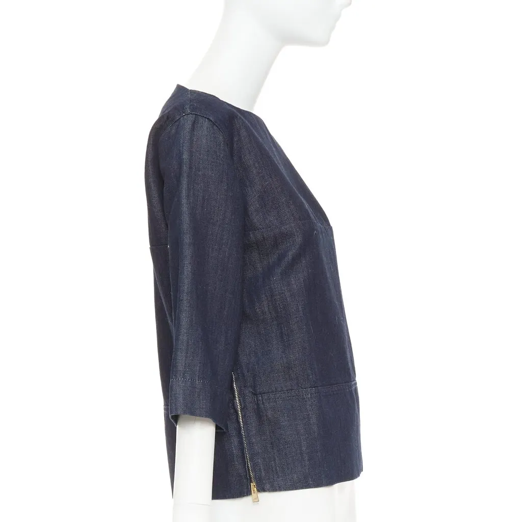 Marni Blue Cotton Top Blue Cotton Very good - Model View
