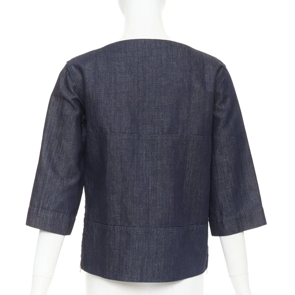 Marni Blue Cotton Top Blue Cotton Very good - Box View
