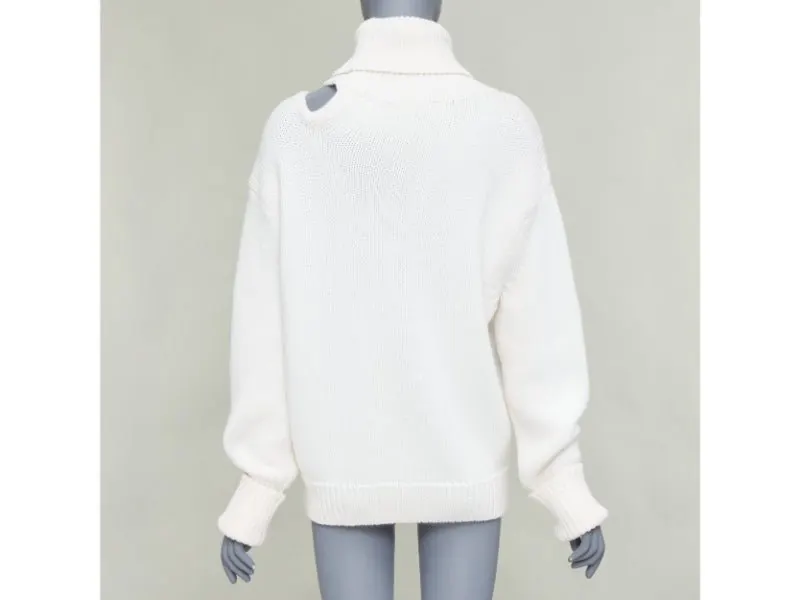 Monse Ecru Wool Knitwear Ecru Wool Very good - Model View