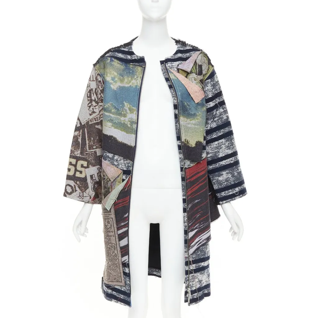 Mihara Yasuhiro MultiColor Cotton Coat MultiColor Cotton Very good - Inside View