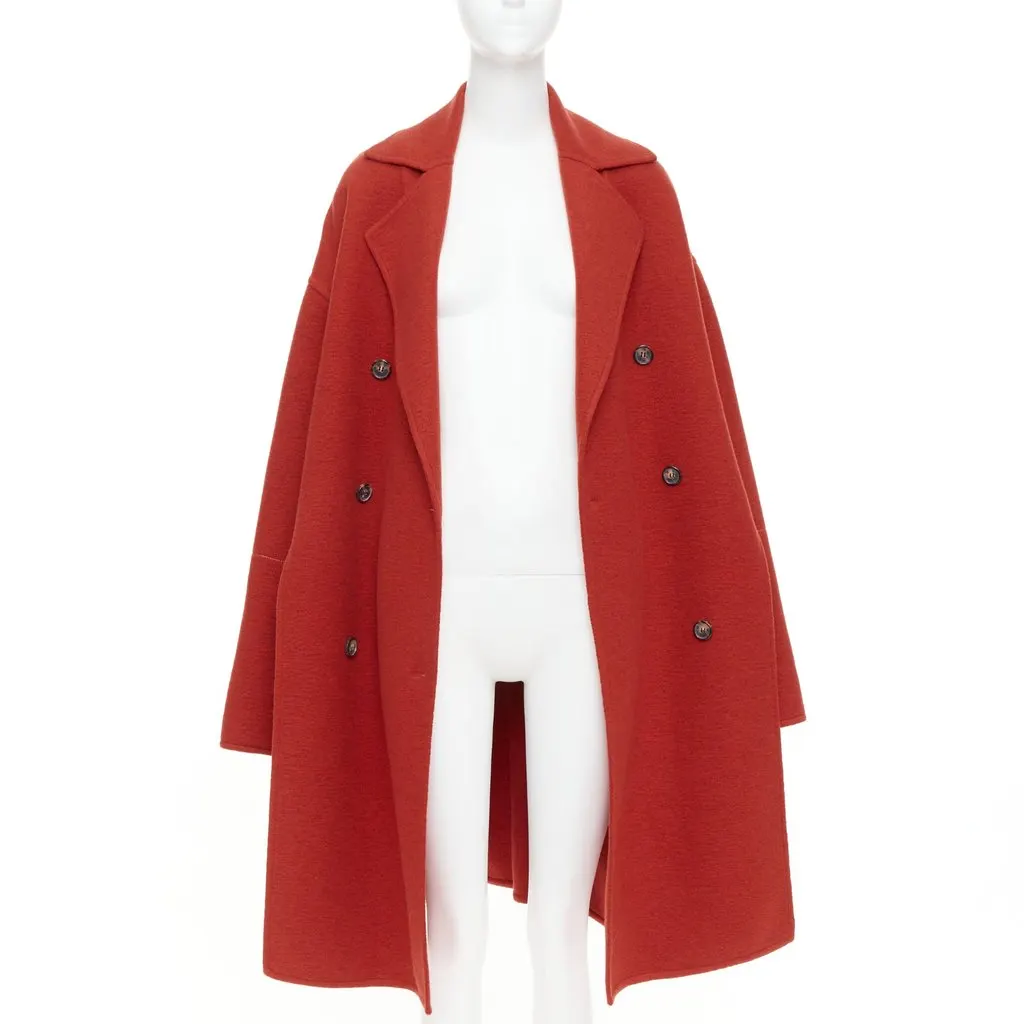 Celine Oversized Cashmere Coat Red Cashmere Very good - Inside View