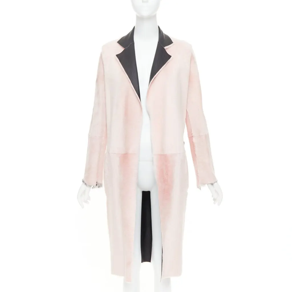 Celine Pink Leather Coat Pink Leather Very good - Inside View