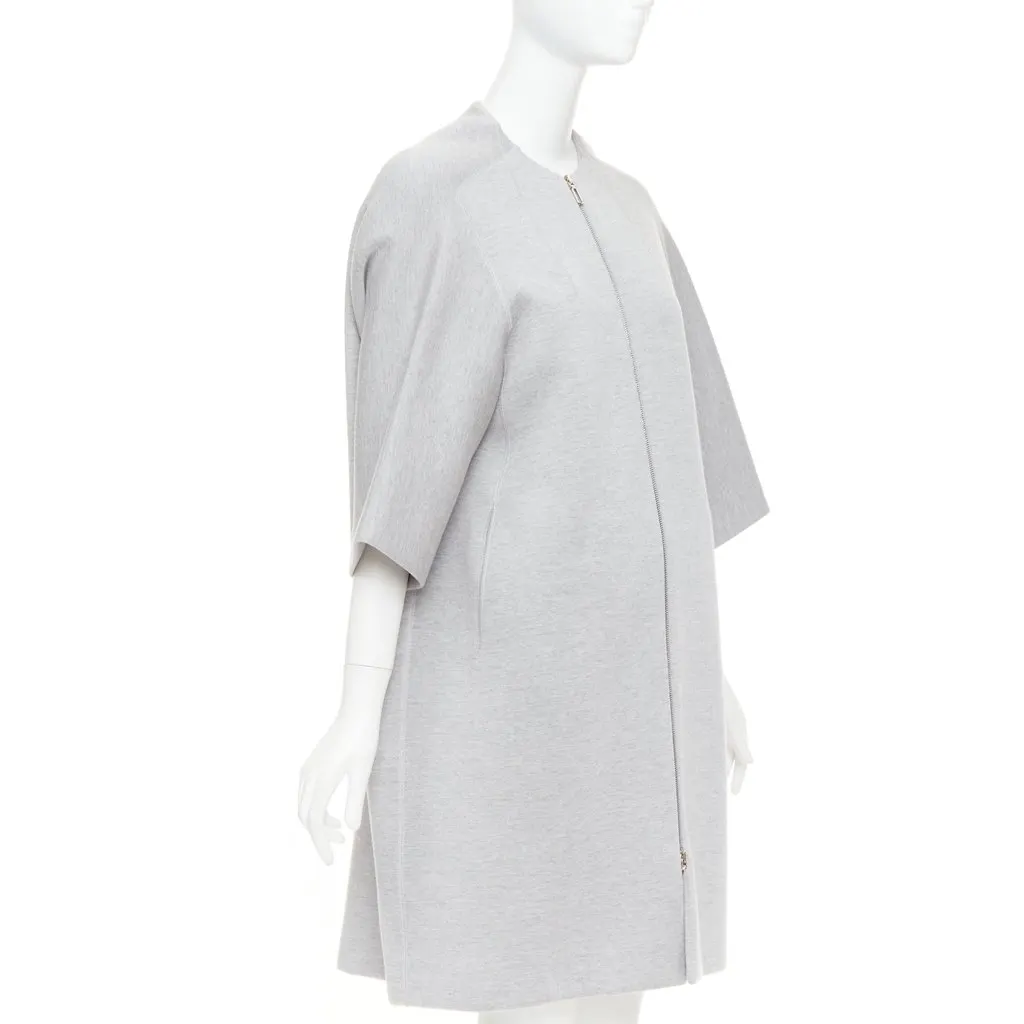 Dior Grey Wool Coat Grey Wool Very good - Front View