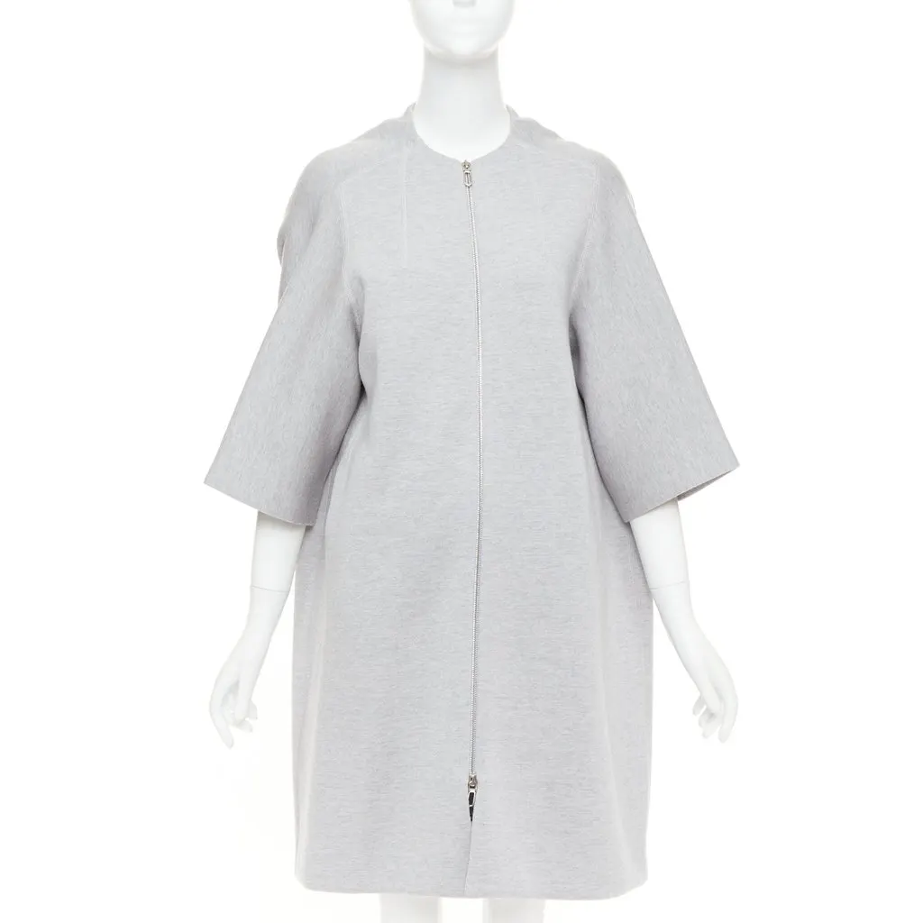 Dior Grey Wool Coat Grey Wool Very good - Inside View
