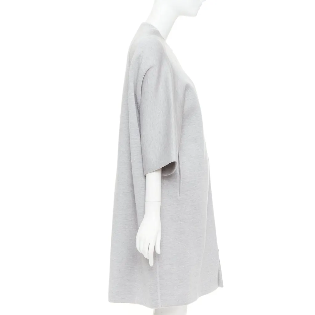 Dior Grey Wool Coat Grey Wool Very good - Model View