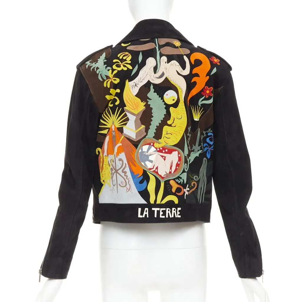 Dior Black Leather Leather Jacket Black Leather Good - Front View