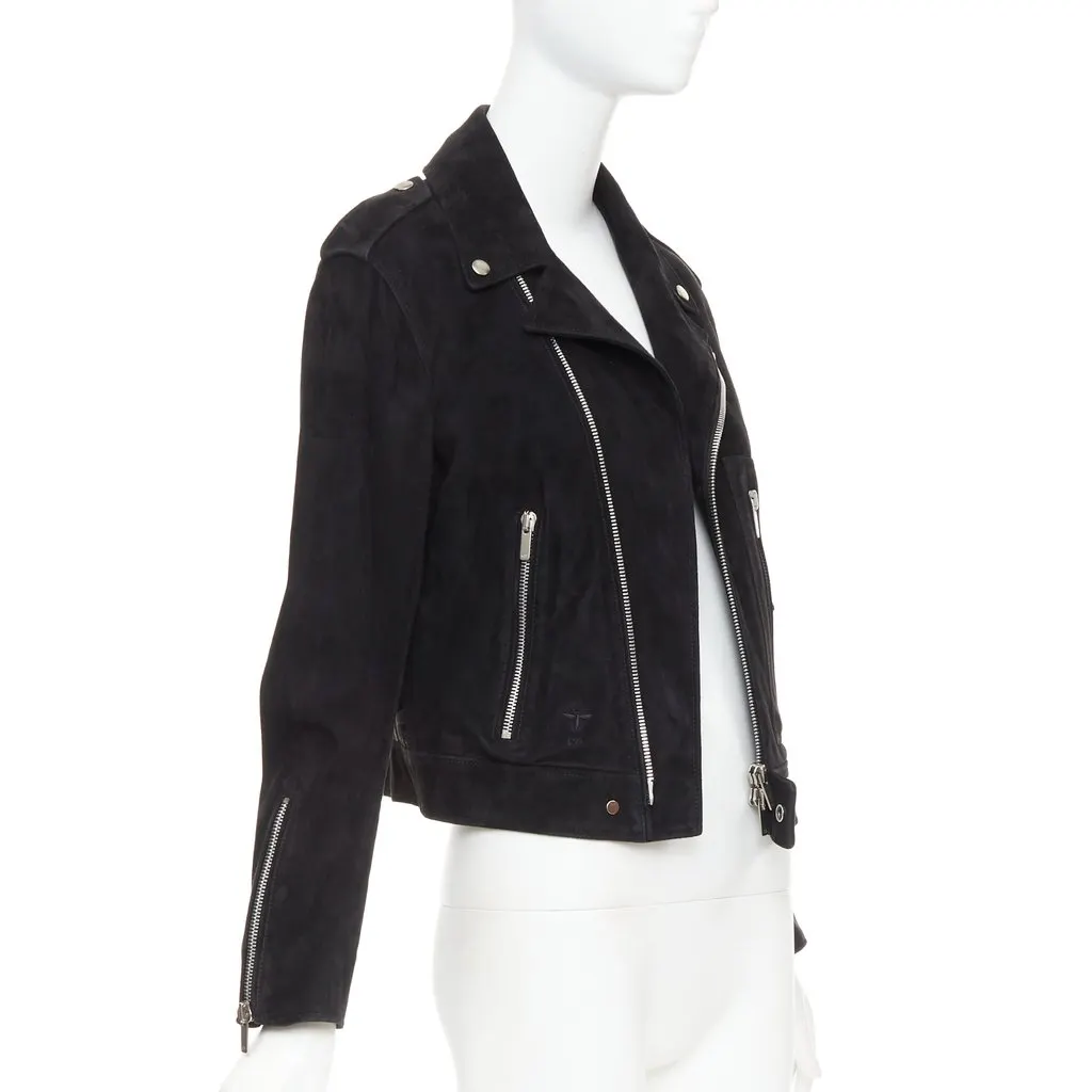 Dior Black Leather Leather Jacket Black Leather Good - Inside View