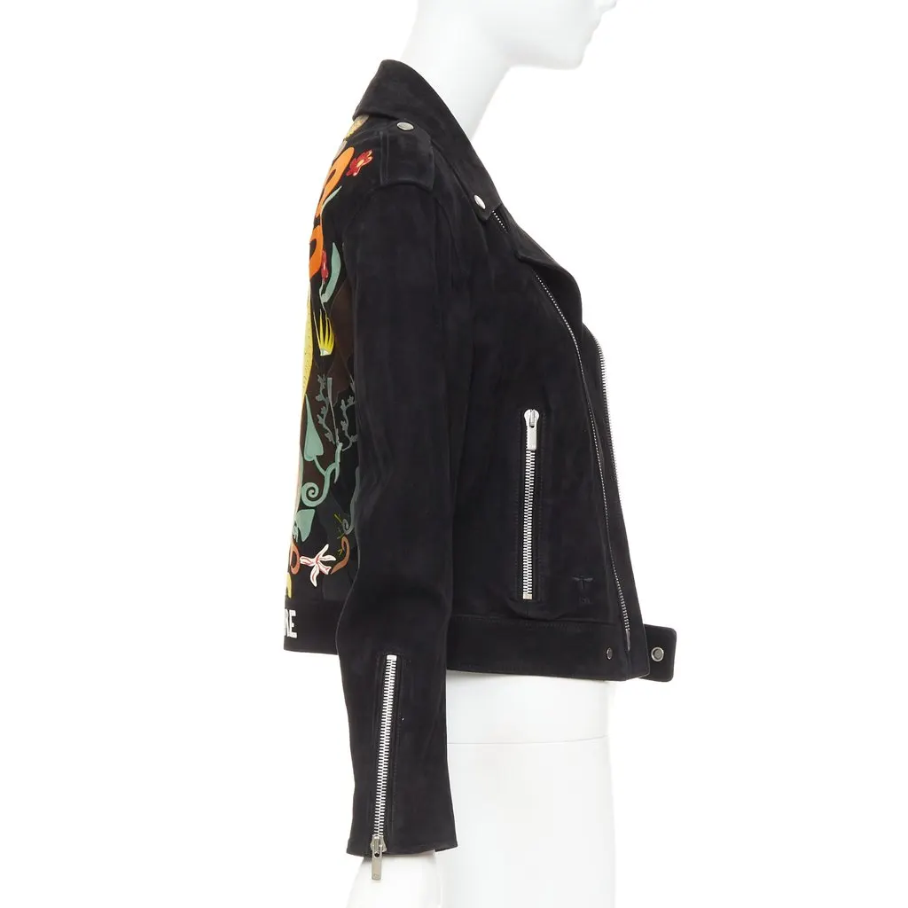 Dior Black Leather Leather Jacket Black Leather Good - Model View