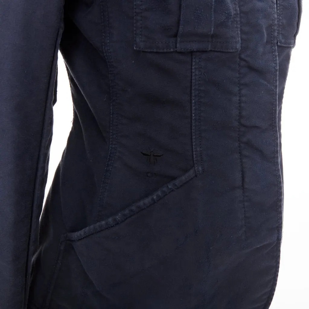 Dior Navy Cotton Coat Navy Cotton Very good - Back View