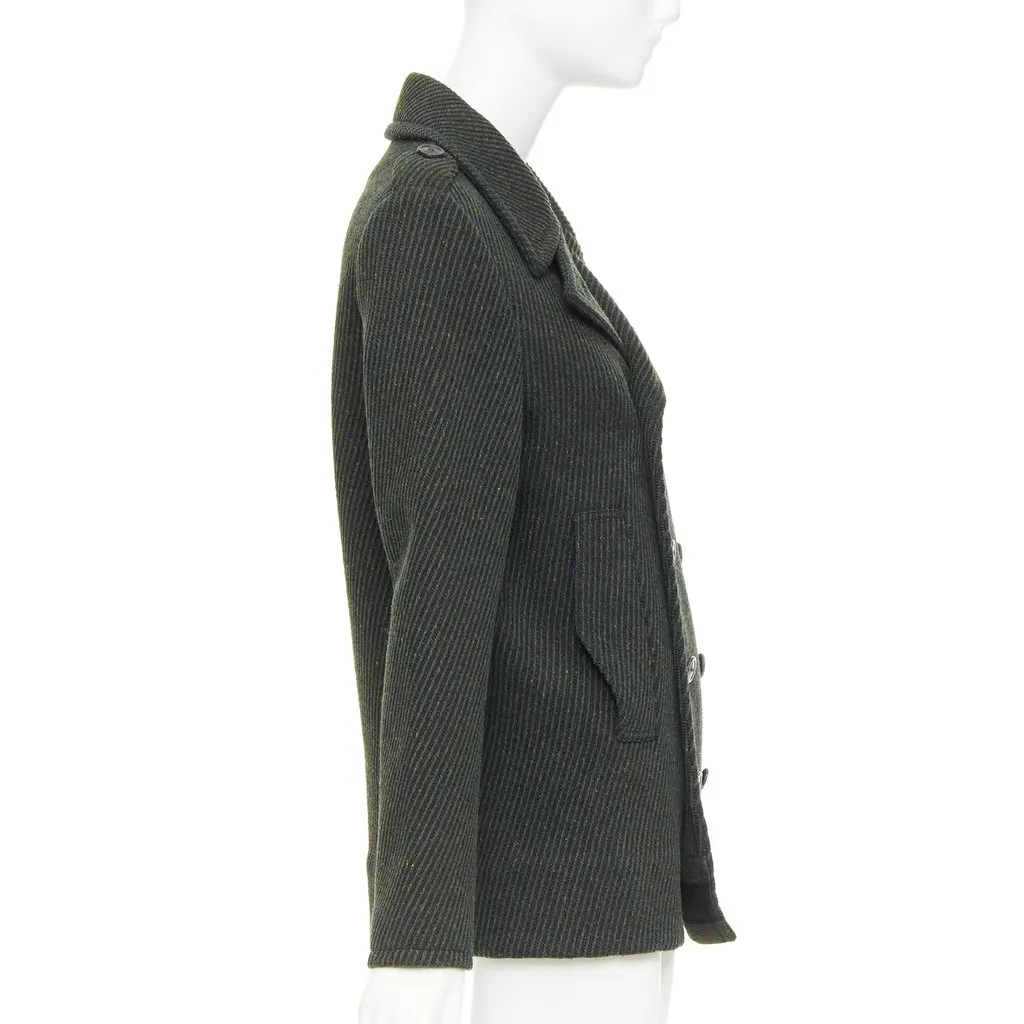 Dior Green Wool Coat Green Wool Very good - Box View