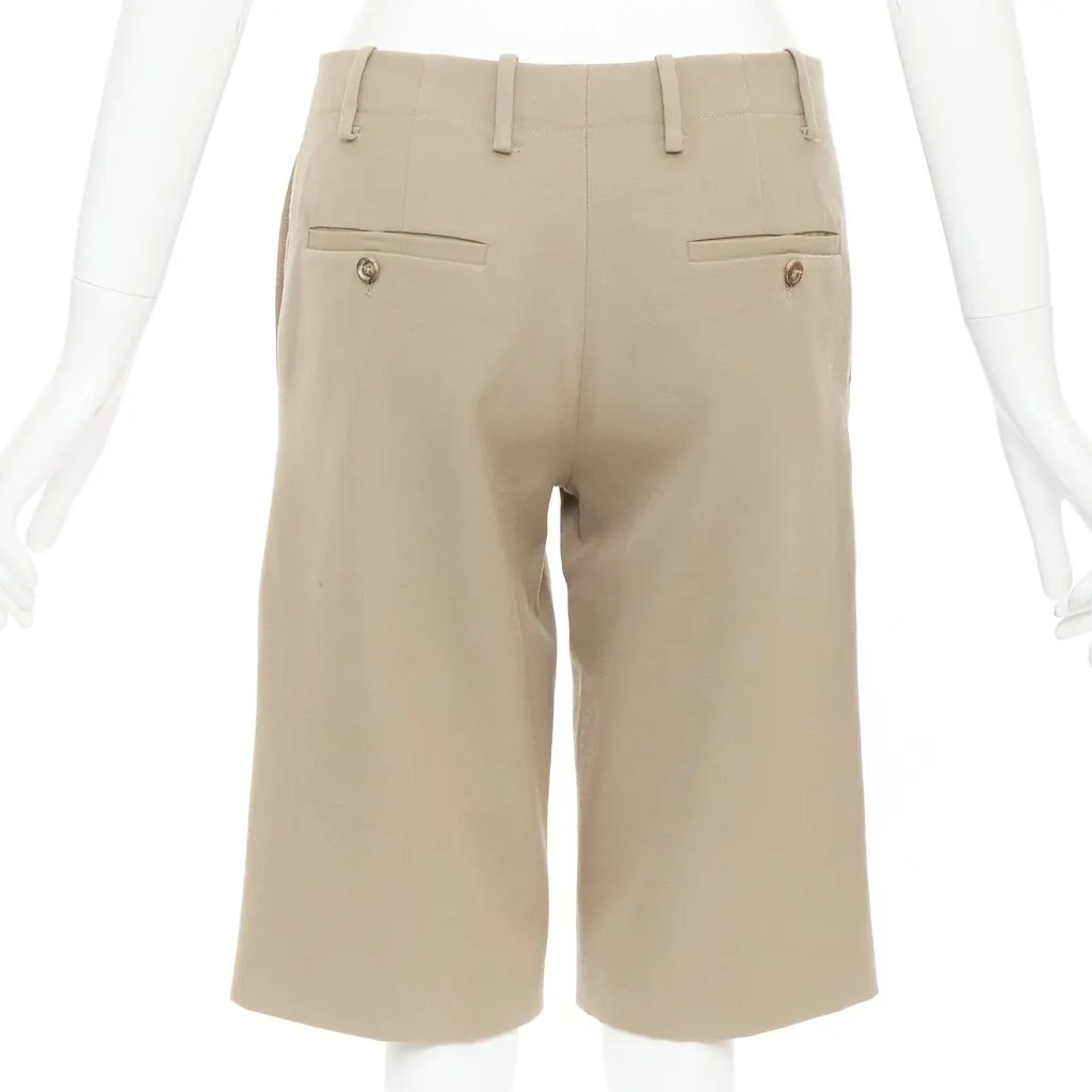 Marni Khaki Wool Shorts Khaki Wool Good - Box View