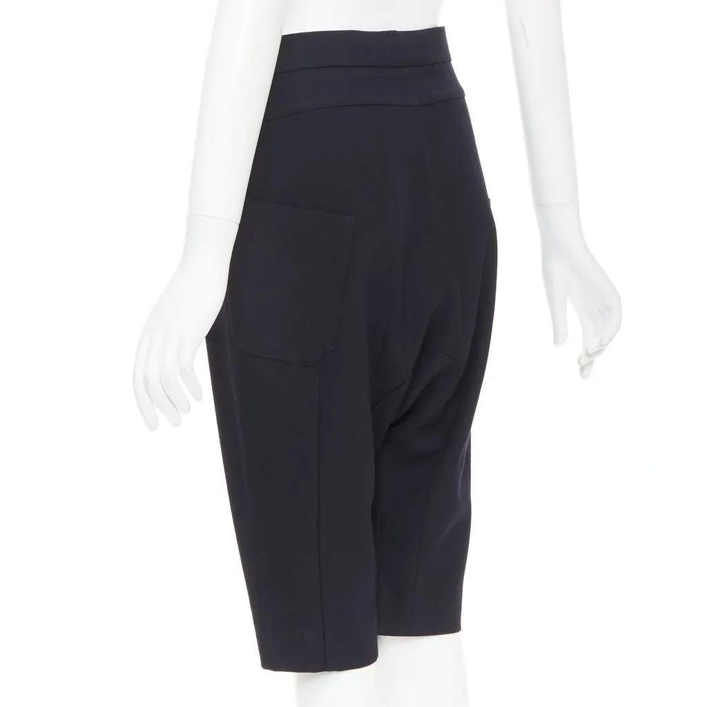 Marni Black Wool Shorts Black Wool Fair - Box View