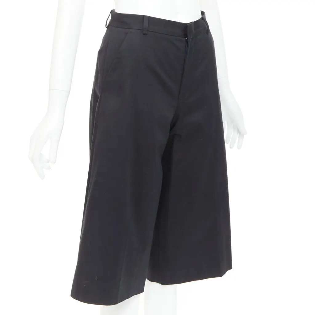 Red Valentino Black Cotton Shorts Black Cotton Very good - Inside View