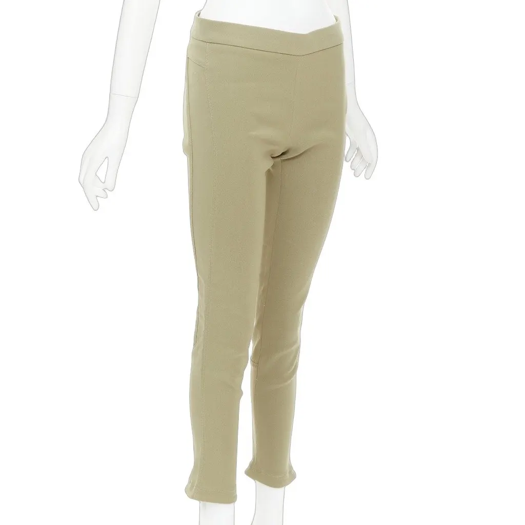 Givenchy Khaki Cotton Trouser Khaki Cotton Good - Front View