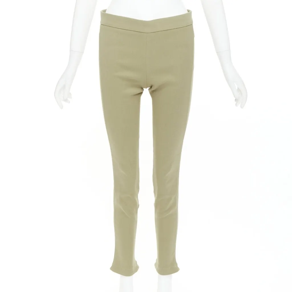 Givenchy Khaki Cotton Trouser Khaki Cotton Good - Inside View
