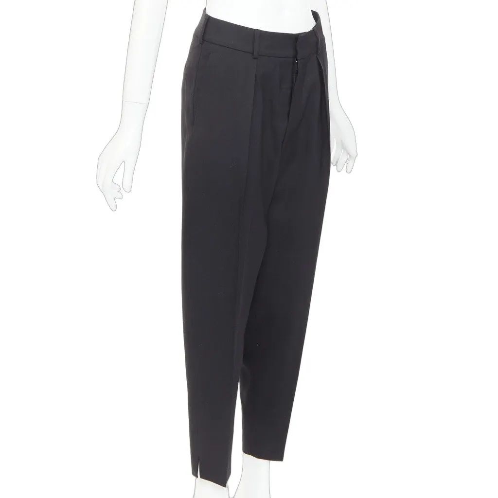 Saint Laurent Black Wool Trouser Black Wool Very good - Front View