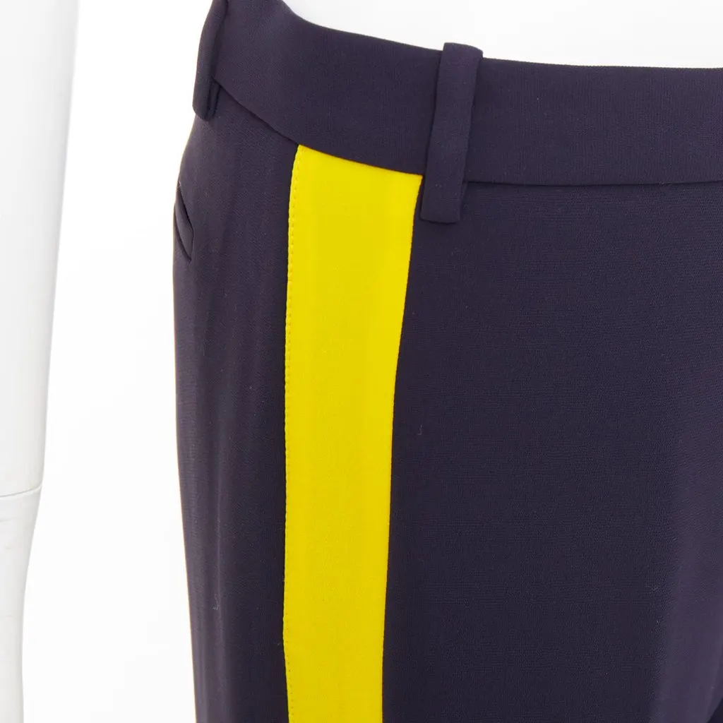 VICTORIA, VICTORIA BECKHAM Navy Polyester Trouser Navy Polyester Very good - Back View