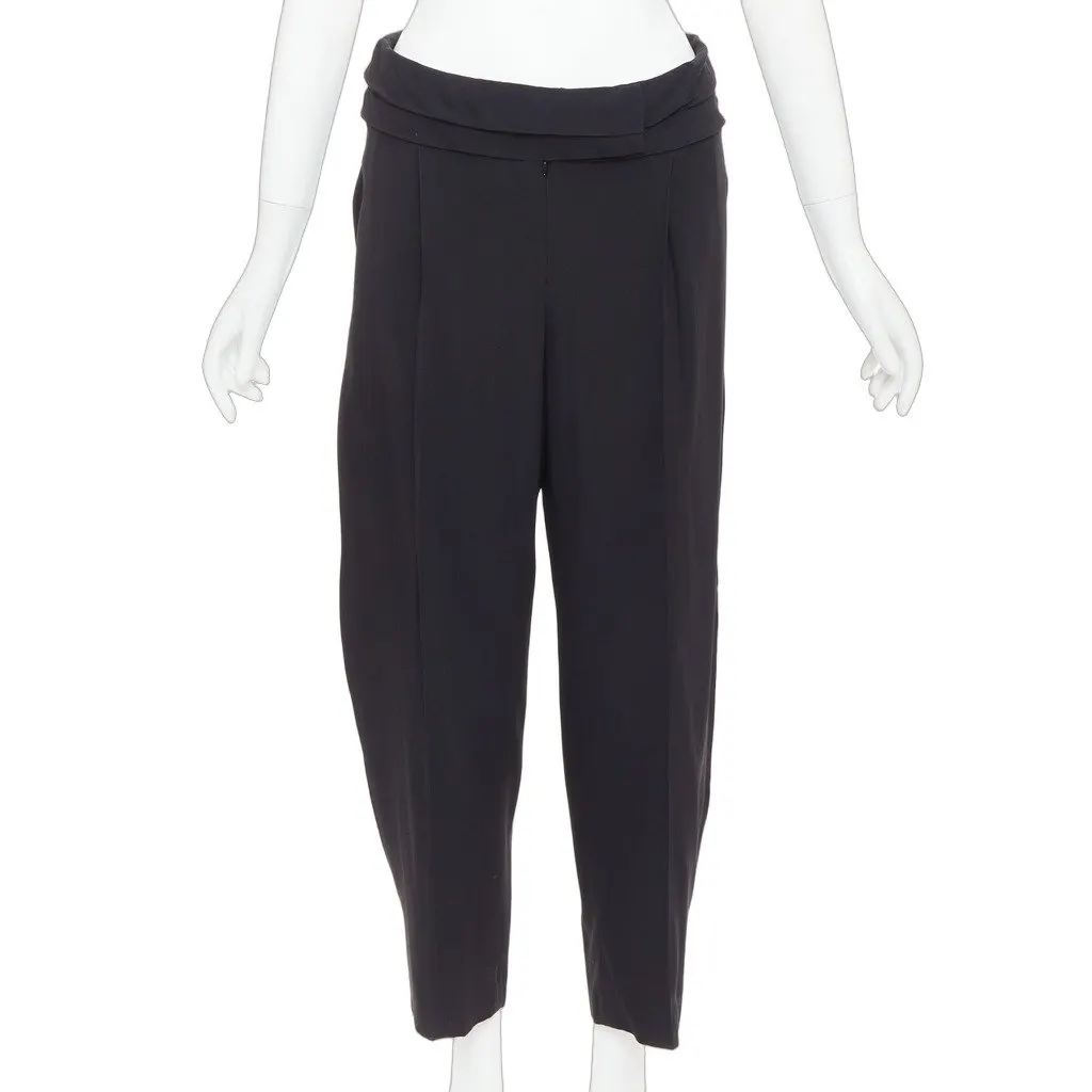Alexander McQueen Black Polyester Trouser Black Polyester Very good - Front View