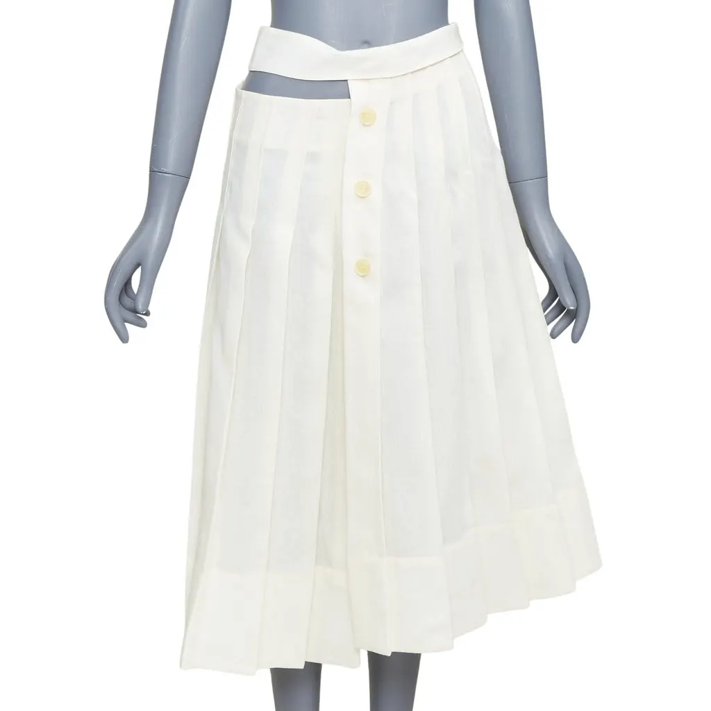 Jacquemus Ecru Linen Skirt Ecru Linen Very good - Front View