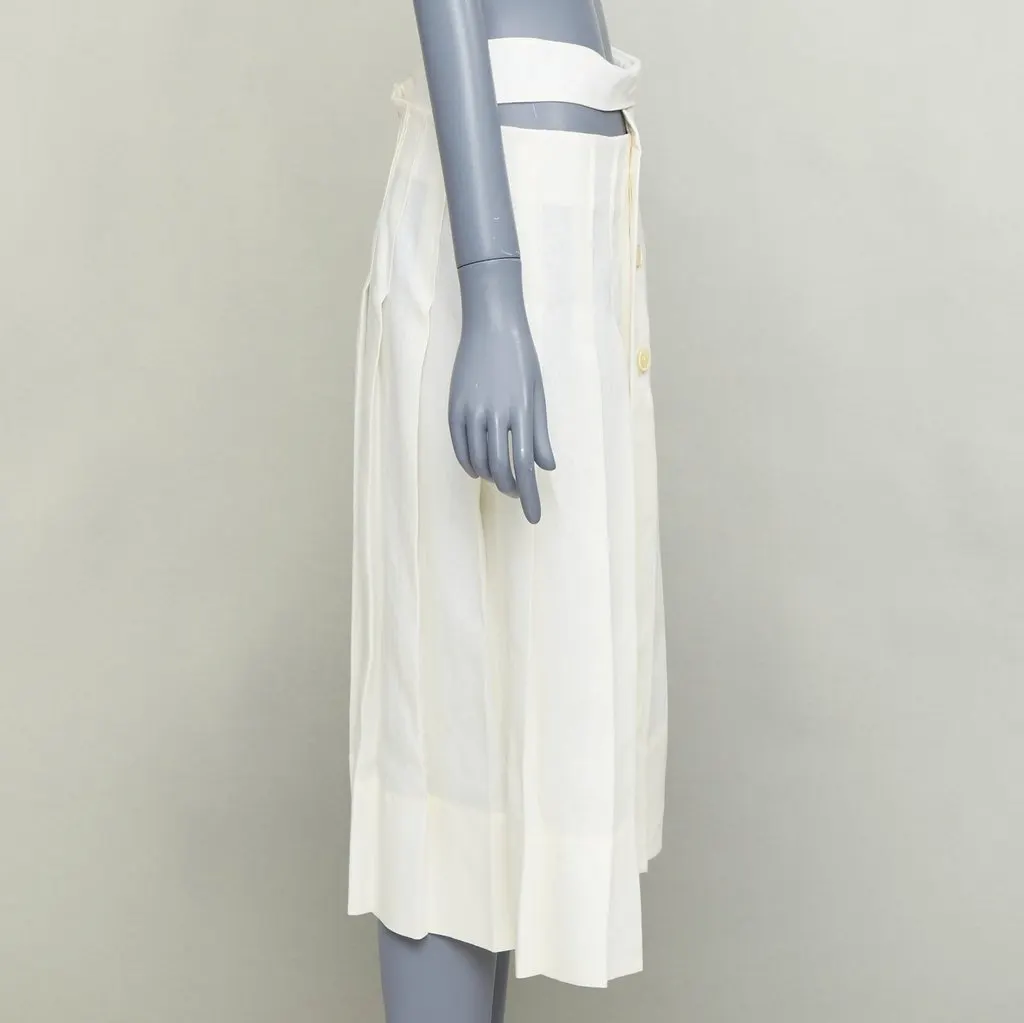 Jacquemus Ecru Linen Skirt Ecru Linen Very good - Model View
