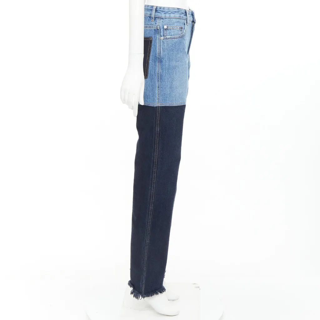 Unsigned Blue Cotton Jeans Blue Cotton Very good - Model View