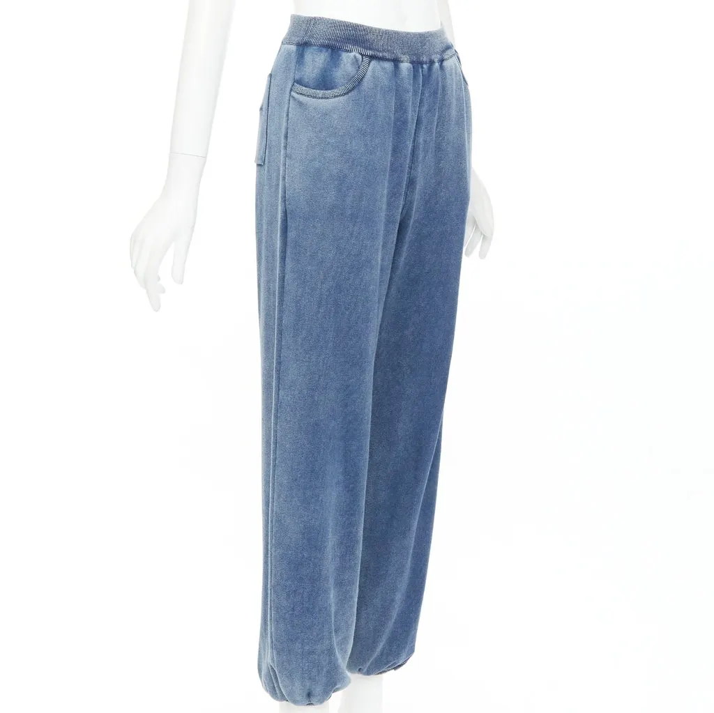 Chloé Blue Cotton Trouser Blue Cotton Very good - Inside View