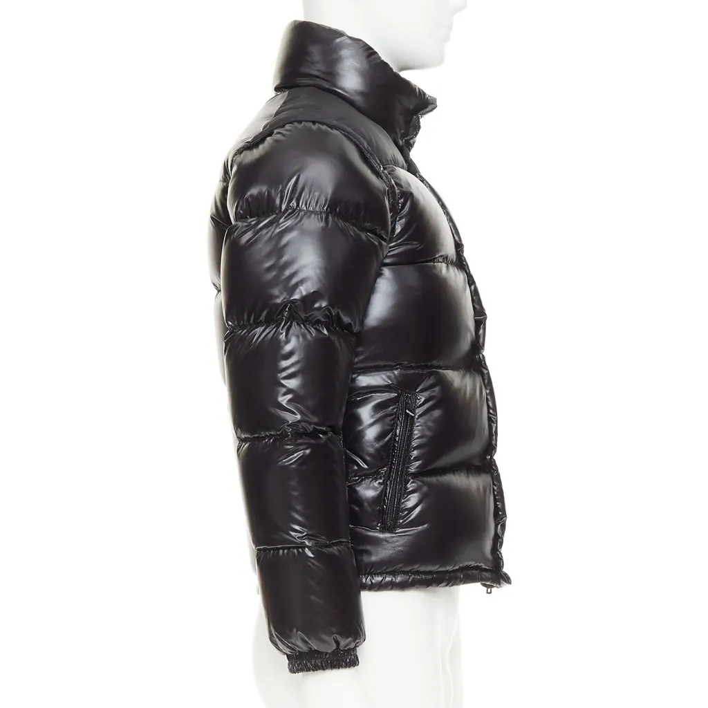 Moncler Black Polyamide Coat Black Polyamide Good - Box View