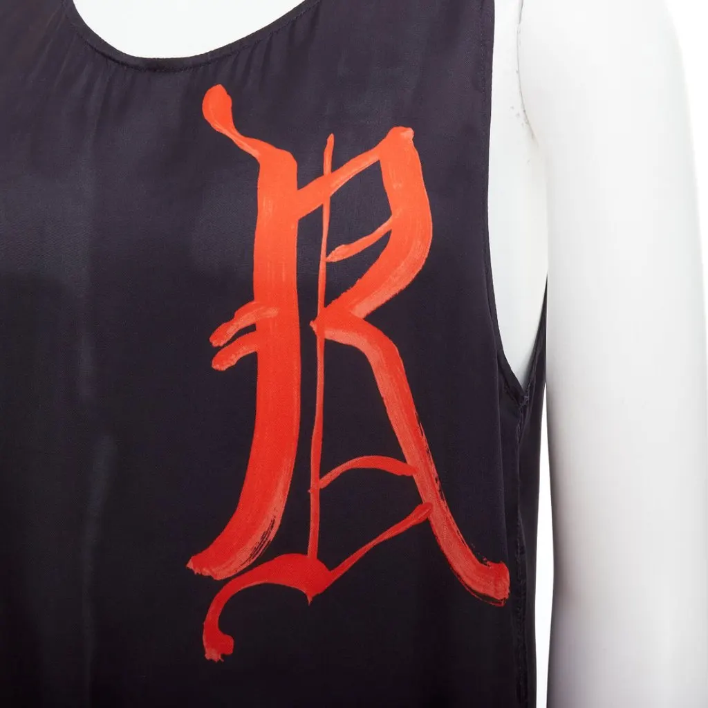Dries Van Noten Gothic Tank Top Black Viscose Very good - Back View